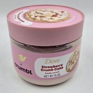 Dove x Crumbl Limited Edition Strawberry Crumb Cake Body Scrub - 15 Oz